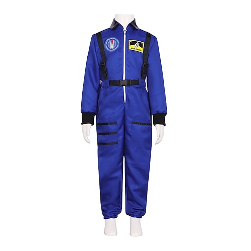 Astronauten Gruppe Paar Kostüm Cosplay Kostüm Overall Kostüme Orange Für Königs Tag Halloween Karneval Erwachsene Kinder Unisex Image