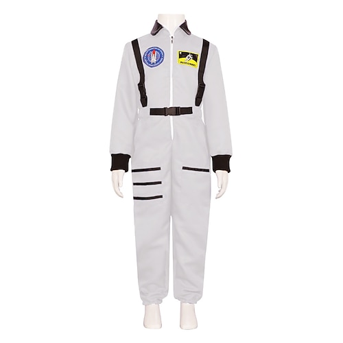 Astronauten Gruppe Paar Kostüm Cosplay Kostüm Overall Kostüme Orange Für Königs Tag Halloween Karneval Erwachsene Kinder Unisex Image