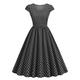 Polka-Dot Retro Vintage 1950s Vintage-Kleid Swing-Kleid Flare-Kleid Damen Punkt Karneval Casual Kleid