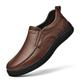 Herren Loafer Slip On Lederschuhe Komfort-Müßiggänger Übergrössen Leder-Loafer Vintage Geschäftlich Klassisch Täglich Party Abend Leder Nappaleder Rutschfest Stoßdämpfend Tragen Sie Beweis