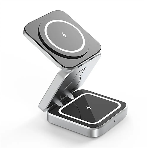 3 in 1 faltbare kabellose Ladestation Dock magnetische Schnellladestation für iOS Watch 8 7 tragbarer Ständer für iPhone 14 13 Image