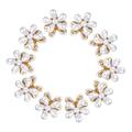 10 Stück Mini Faux Pearl Claw Clip Vintage Haarspangen mit Gänseblümchen Blume süße künstliche Pony Clips dekorative Haarschmuck für Frauen Mädchen