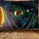 Weltall Planeten Wandteppich Universum Galaxie Wandteppich Wandbehang für Schlafzimmer Wandteppich Strand Decke College Wohnheim Wohnkultur