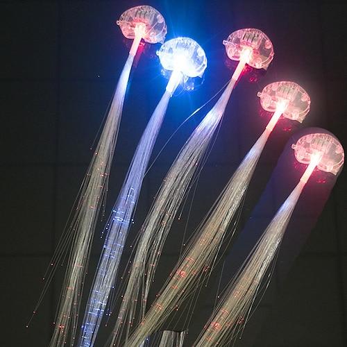 5 Stück LED blinkendes Haargeflecht leuchtende leuchtende Haarnadel Haarschmuck Mädchen LED Novetly Spielzeug Neujahr Party Weihnachten