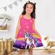 Mädchen' 3D Einhorn Cami-Kleid Rosa Ärmellos 3D-Druck Sommer Sport Natur Täglich Festtage Kuschelig Brautkleider schlicht Schön kinderkleidung 3-12 Jahre Casual kleid Trägerkleid Übers Knie