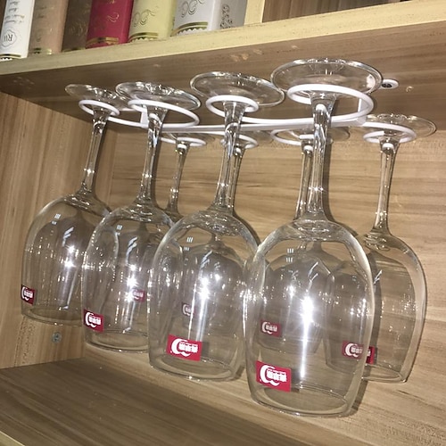 weinglashalter im europäischen stil weinschrank hoher glashalter kreativer kopfüber hängender glashalter hängender glashalter weinglashalter für den haushalt Image