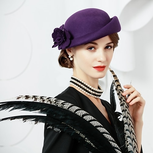 1950er Retro Vintage Hut Cocktailmütze Kostüm Damen Valentinstag Derby Ascot Pferderennfestival Erwachsene Hut Image