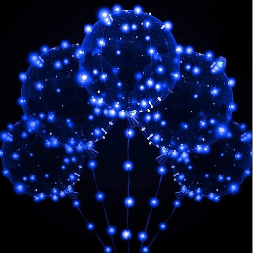 LED Ballon leuchtende Party Hochzeit liefert Dekoration transparente Blase Dekoration Geburtstagsfeier Hochzeit LED Ballons Schnur Lichter Weihnachtsgeschenk Image