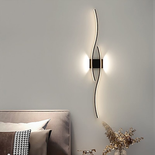 Lightinthebox LED-Wandleuchte für den Innenbereich, 60/80 cm, 2 Lichter, minimalistische Wandleuchte, lang, Heimdekoration, Beleuchtungskörper, Wandbeleuchtung für den Innenbereich, für Wohnzimmer, Image