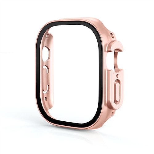 Uhrengehäuse mit Displayschutzfolie Kompatibel mit Apple Watch Ultra 49mm / Series 8 7 41mm 45mm / Series 6 5 4 SE 40mm 44mm / Series 3 2 1 38mm 42mm Stoßresistent Harter PC Beobachten Abdeckung Image