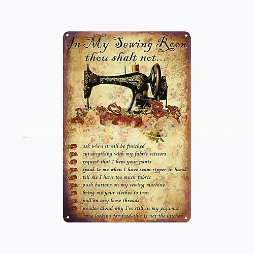 1 Stück Retro-Metall-Blechschild, Blumen-Blechschild, Vintage-Küchenschilder, Wanddekoration, Malerei, Wandbehang für Heimdekoration, Wandkunst, Metall-Blechschild, 20 x 30 cm/8'' x 12'' Image