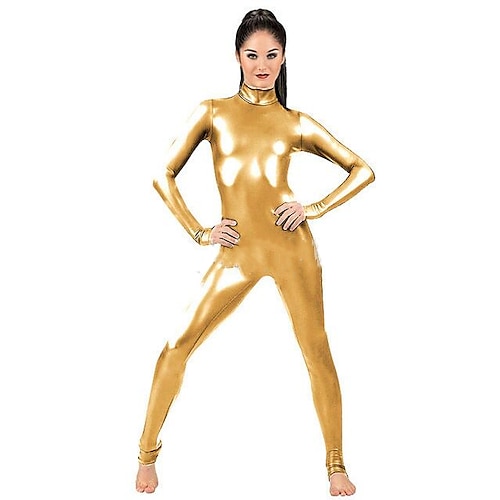 Zentai-Anzüge Cosplay Kostüm Catsuit Motorradmädchen Karnevalskostüm Ganzkörperanzug Herren Damen Sex Sexy Kostüm Einfarbig Elasthan Latex Kostüm für Halloween Erwachsene