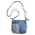 Vintage Denim Crossbody Bag – lässige leichte Schultertasche für Damen, trendige Messenger Bag für jeden Tag