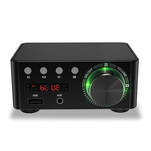 Bluetooth-Digital-Mini-Verstärker, 50 W x 2, Leistungsverstärkerplatine, Bluetooth-kompatibel, TPA3116-Receiver, Stereo, 12 V, Heim-Auto-Audio-Verstärker, USB-U-Disk, TF-Musikkartenspieler