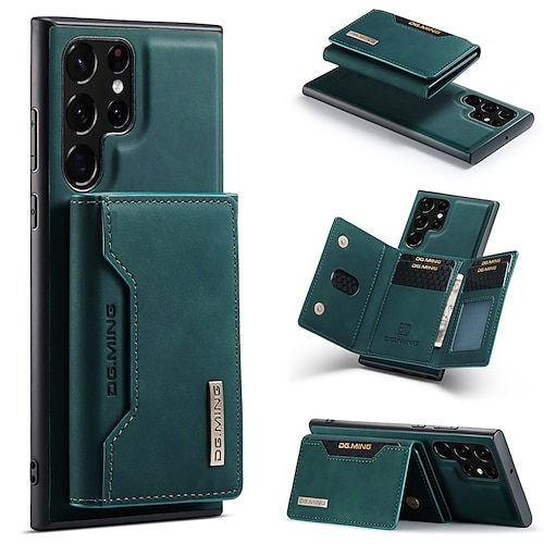Handy Hülle Handyhüllen Für Samsung Galaxy S26 Ultra Plus S25 S24 S23 S22 Plus Ultra S23 FE A55 5G A35 5G A15 A14 Brieftaschenhülle Geldbörse Magnetisch Vollschutz PU-Leder Image