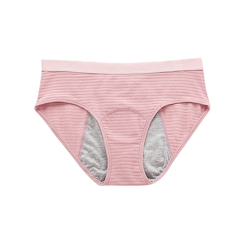 Periodenunterwäsche auslaufsichere Hipster-Menstruationshöschen aus Baumwolle für Frauen mit starker Blutung Starter-Kit Slips für die erste Periode Home-Outfits