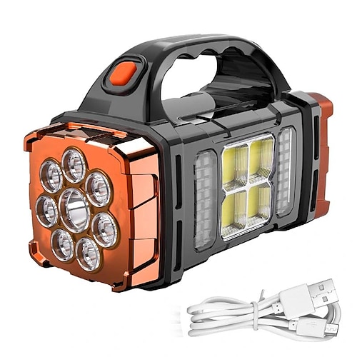 Tragbare Solar-Campingleuchte – multifunktionale LED-Taschenlampe für Outdoor-Wanderungen, Stromausfälle – wiederaufladbar und superhell Image