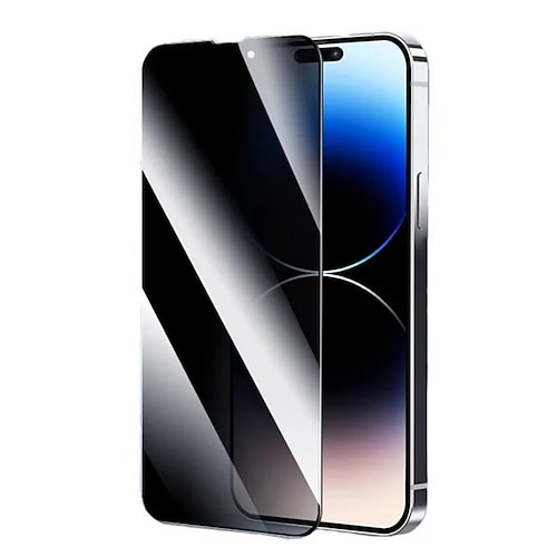 3 Stücke Schutzfolie Für Apple iPhone 16 iPhone 15 Pro Max Plus iPhone 14 13 12 11 Pro Max Mini X XR XS Max 8 7 Plus Gehärtetes Glas Datenschutz-Anti-Spy 9H Härte Anti-Fingerprint Explosionssicher Image