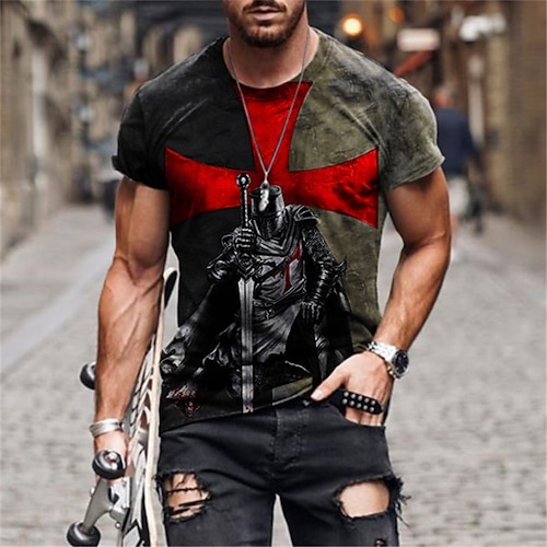 T-Shirt Cartoon Manga Anime 3D Lässig Streetstyle T-Shirt Ärmel Retro Grafik für Paar Herren Damen Erwachsene 3D-Druck für Image