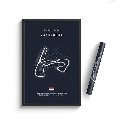 Imola Monaco Rennstrecke Leinwandbild Wandkunst nordisches Poster ästhetisches Motorsport-Rennbild für die Heimdekoration Image