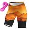 Damen Radunterhose Radhose Fahhrad Gepolsterte Shorts / Gämse Unten MTB Mountain Rennrad Sport Graphic 3D-Pad Radfahren Atmungsaktiv Schnelltrocknend Rosa Orange Spandex Bekleidung Fahrradbekleidung