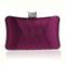 Abend-Clutch aus Satin für Damen – elegante lila Handtasche mit Strassverschluss für Hochzeiten, Partys und formelle Anlässe