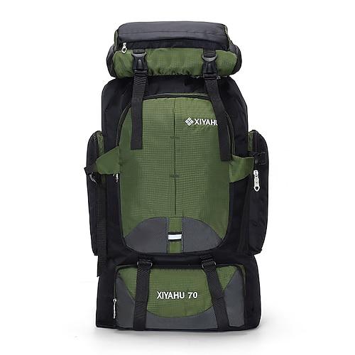 Herren Rucksack Funktionsrucksack Taktischer Rucksack Outdoor Campen und Wandern Reisen Farbblock Oxford Stoff Hohe Kapazität Wasserdicht Atmungsaktiv Reißverschluss 202 schwarz 201 dunkelblau 202