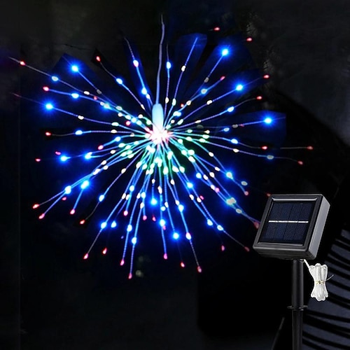 1PC Außen Solar Feuerwerkslichter LED Sternenexplosion Kugel Garten Dekoration Image