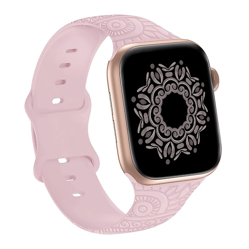 Sportarmband Kompatibel mit Apple Watch Armband 38mm 40mm 41mm 42mm 44mm 45mm 49mm Elasthan Schmetterlingsschnalle Verstellbar Silikon Ersatzarmband für iwatch Ultra 2 Series 9 8 7 SE 6 5 4 3 2 1 Image