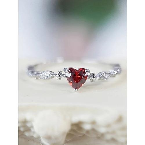 Damen Ringe Romantisch Valentinstag Herz Ring