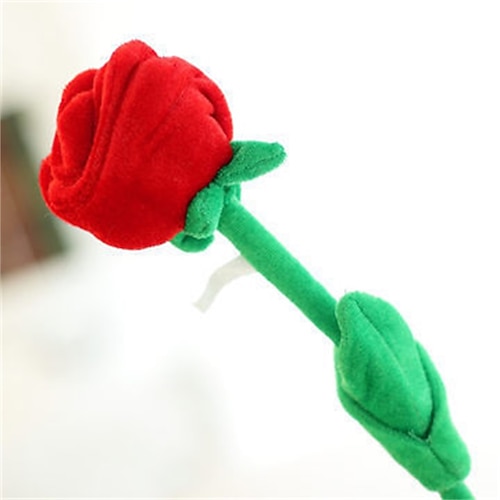 Frauentag Geschenke 10 Stück Plüsch Rose Blumen Gefüllte Rose Blumen Biegsame Stiele Plüsch Bouquets Spielzeug Weiche Muttertag Geschenke für Mama Weihnachtsgeschenk Image