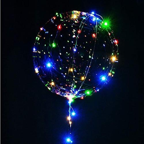 leuchtende transparente bobo bubble ballons led leuchten ballons weihnachten hochzeit geburtstag party dekoration heliumballon
