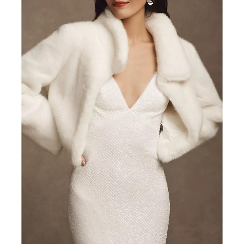 Elegant Goldene Zwanziger 1920er Kunstpelz-Schal Der große Gatsby Charleston Kostüm Damen Valentinstag Maskerade Party Hochzeit Party-Abendmode Erwachsene Schal Herbst Winter Ganzjahres Image