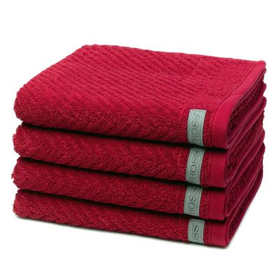 ROSS Smart 4er Set Handtuch Marsala Dunkelrot Image