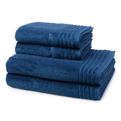 Vossen Vienna Supersoft 4-teilig Handtuch-Set Deep blue Schwarz Image
