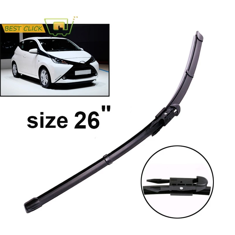 MISIMA Spazzola Tergicristallo Anteriore Per Toyota Aygo MK2 Peugeot 108 Citroen C1 MK2 26 "2014 2015 2016 2017 2018