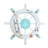 1 pz ruota in legno nautico nave volante ruota della nave nautica decorazione della ruota nautica