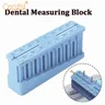 Blocco di misurazione dentale/blocco di misurazione del canale radicolare-righello di misurazione