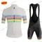 World Champion 2023 maglia da ciclismo bianca Set 100th Anniversary abbigliamento da ciclismo