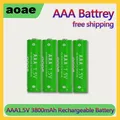 Nuova batteria ricaricabile aaa 1.5v batteria aaa 3800mAh batterie Aaa batteria alcalina ni-mh per