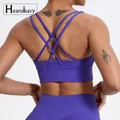 Reggiseno sportivo Sexy antiurto palestra Top donna abbigliamento Yoga Cross Back Yoga reggiseno