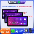 Hizpo Android 12 Autoradio Autoradio 2 Din 9 "/10"/10.33 "Universal WIFI GPS RDS Audio Multimedia