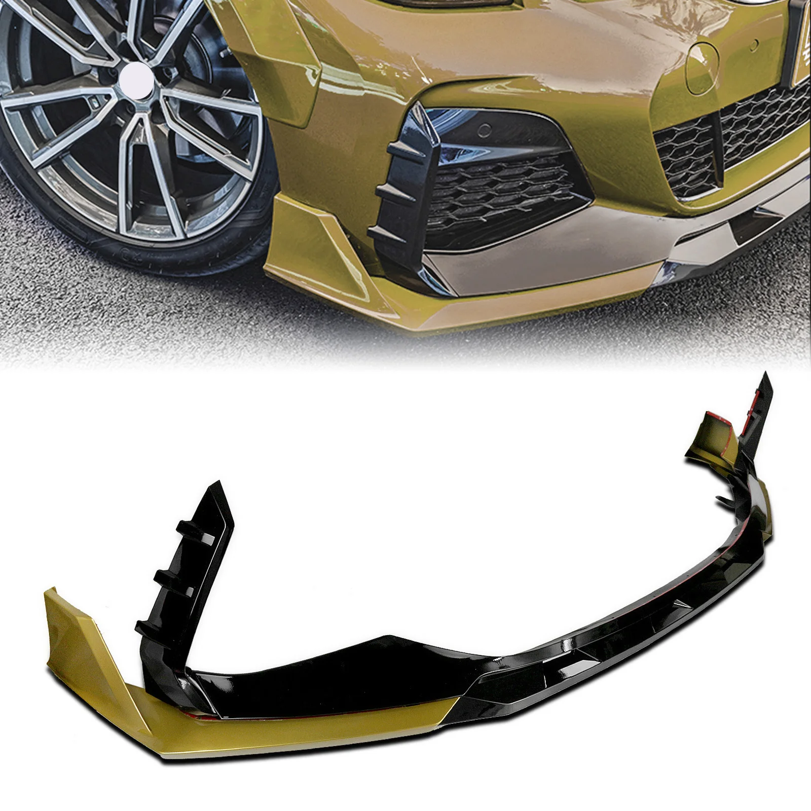Paraurti anteriore Spoiler Labbro Inferiore Piastra di Protezione Lama Per BMW G20 G21 G28 New Gen 3 Serie 2019-2022 AKASAKA