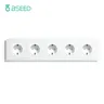 BSEED EU prese a muro cinque prese di corrente USB Type-C porta di ricarica prese a muro con telaio