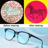 1PC occhiali per persone con daltonismo rosso-verde e lenti con rivestimento su due lati per