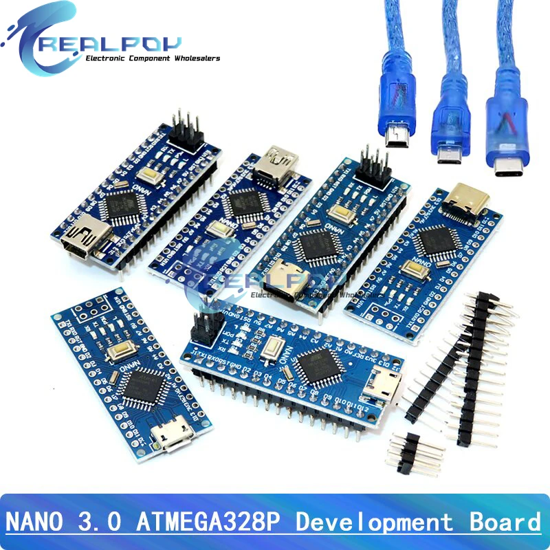 Mini / Type-C / Micro USB Nano 3.0 Con controller compatibile bootloader per driver USB arduino CH340 Cavo USB ATMEGA328P da 16 Mhz