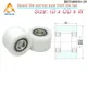 1 pz 10x30x20 POM rulli a doppio cuscinetto BST680030-20 10*30*20 ruota di guida in poliossimetilene 30mm puleggia per cuscinetti in plastica