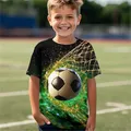 Chilren Clothes Girls maglia da calcio da 10 a 14 anni Boy Wear magliette con stampa da calcio per