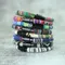 Bracciale da uomo alla moda in tessuto bohémien Braslet con fibbia magnetica nera Bracciale in corda Accessori per il tempo libero per lui Bracciale Herren Joias