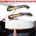 Dinamico Nero LED Indicatori di direzione Luce Sequenziale Specchietto retrovisore Per BMW X3 F25 X4 F26 X5 F15 X6 F16 2014-2018 Acessorios